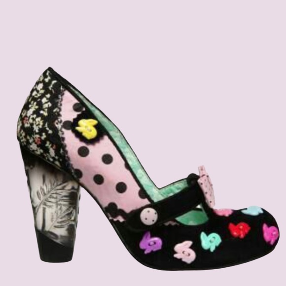 IRREG CHOICE I’m Bossy Polka Dot Bunny Mary Janes - Picture 6 of 11